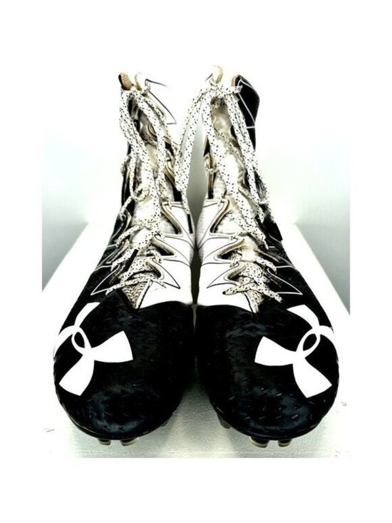 Under Armour Highlight Clutchfit Football Cleats Mens 13 Black White 1269693-001 main image 8